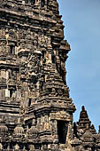 Prambanan - Candi Lara Jonggrang, Shiva Temple, doorways surmounted by a kala head that give access to the inner chambers 